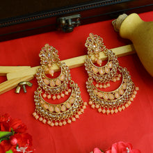 Peach Gold Look Earring 12901-9506