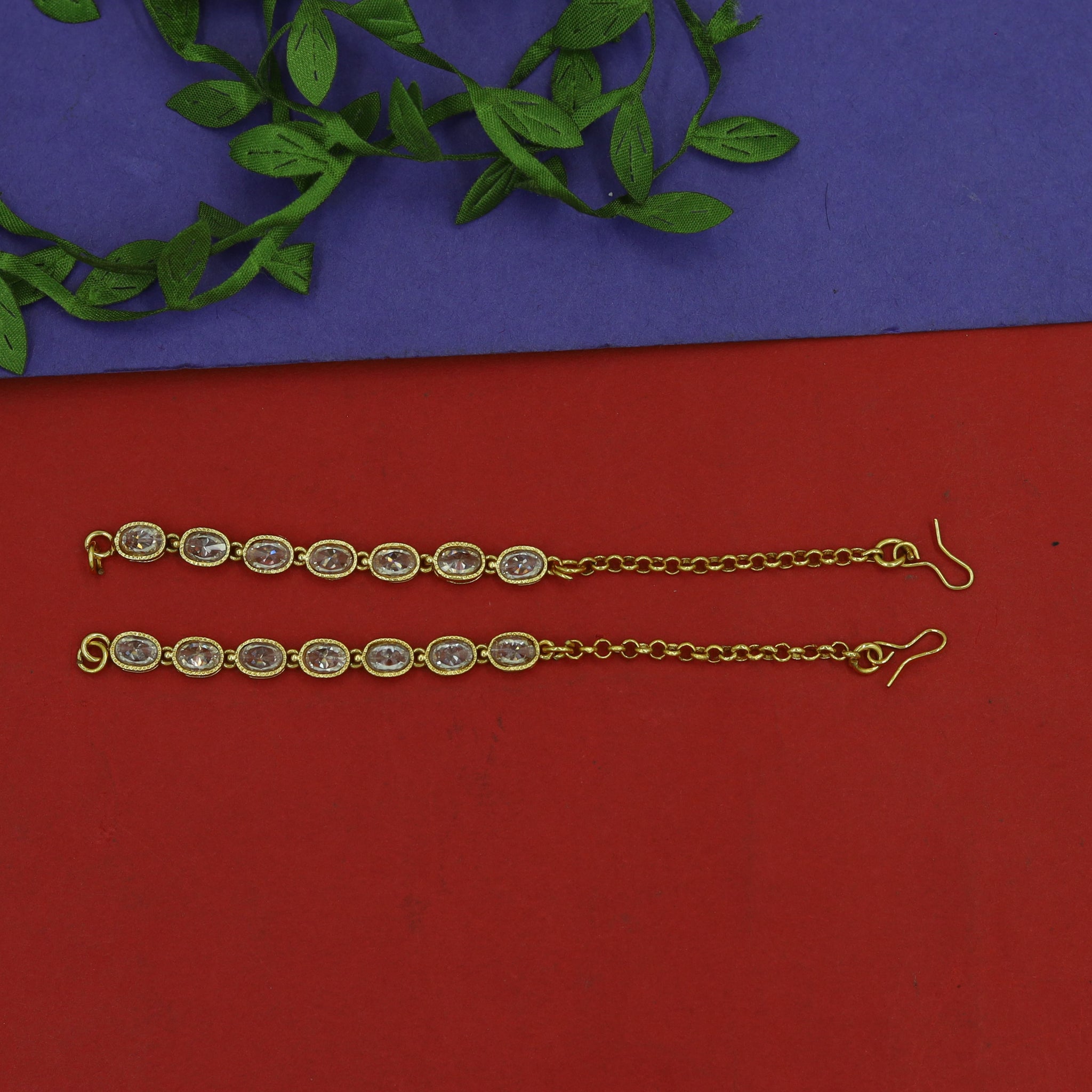 Kundan Kan Chain 15223-68