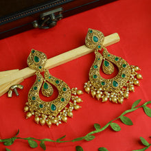 Green Gold Look Earring 7782-1493