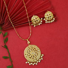 White Jadau Pendant Set