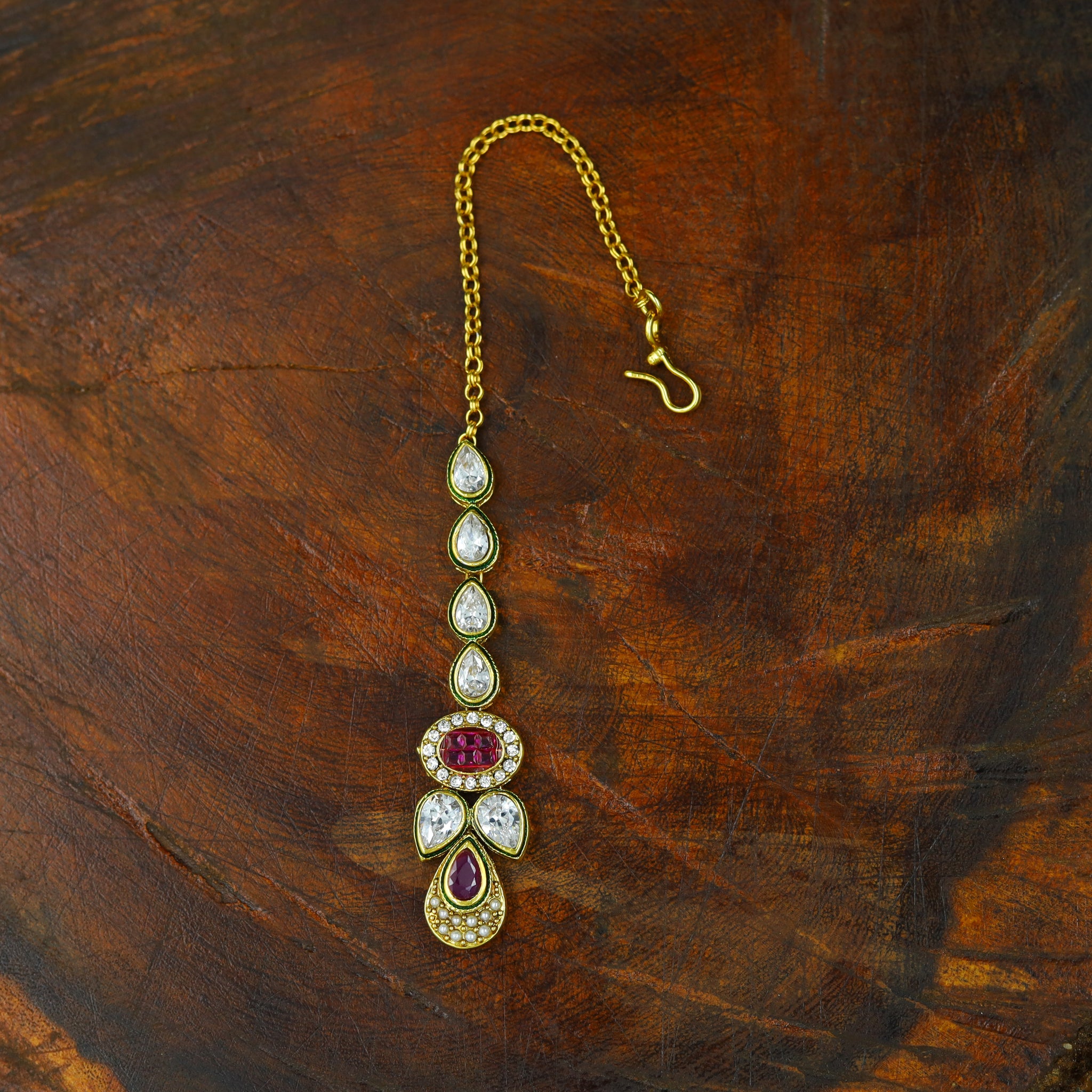 Ruby Maang Tikka 17368-4516