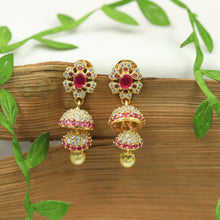 Jhumki Zircon/AD Earring 11180-33