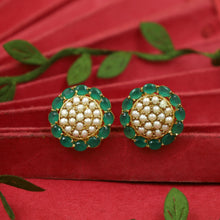 Green Jadau Pendant Set  8001-1792