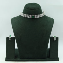 Choker Zircon/AD Necklace Set 15351-69