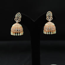 Mint Green Zircon/AD Jhumki 18355-5537