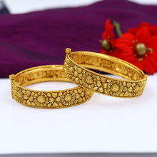 Antique Gold Finish Bangles/Kada 12057-28