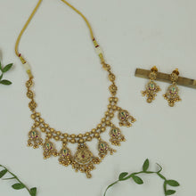 V Neck Antique Necklace Set 21830-98
