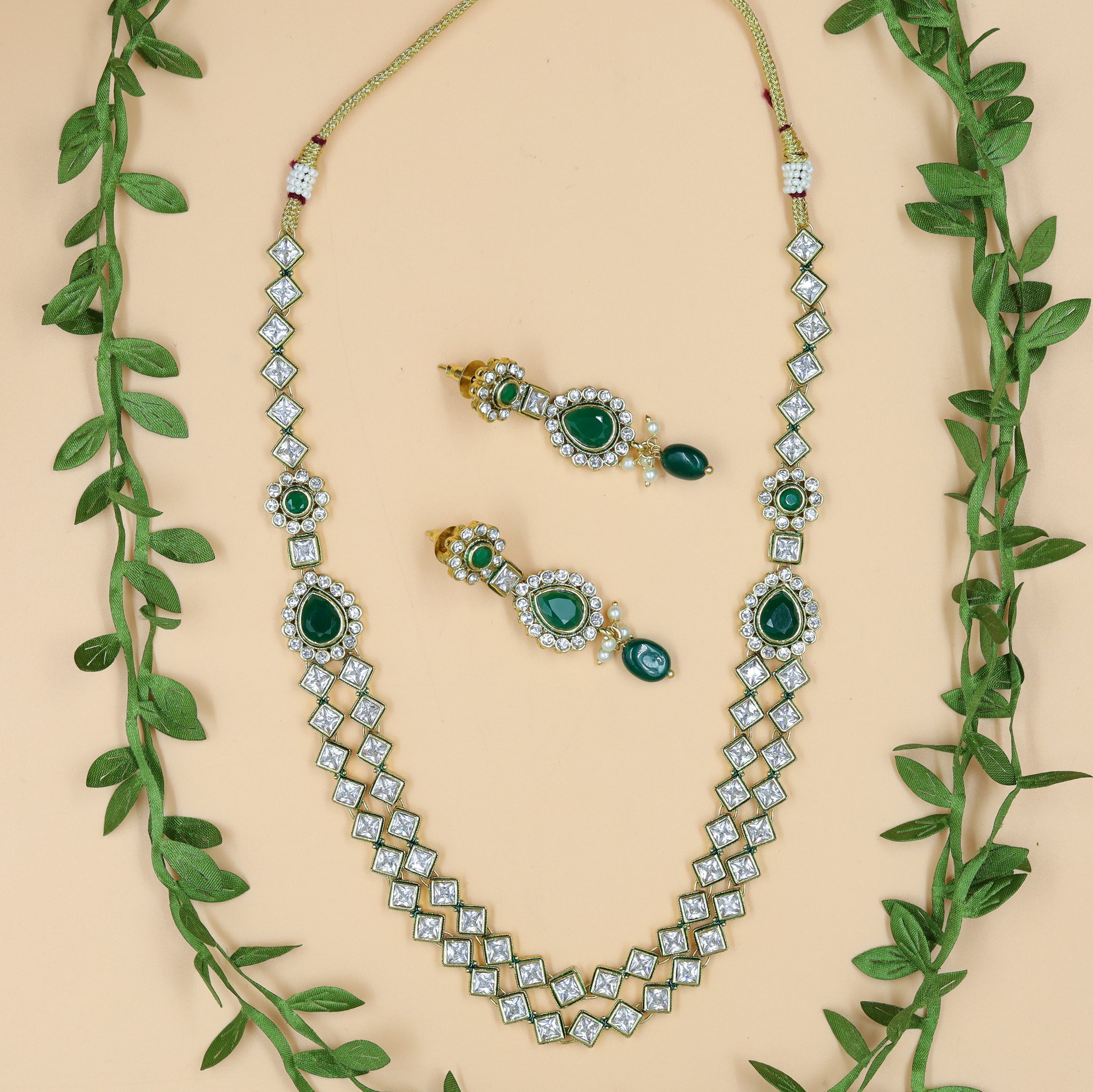 Polki Necklace Set 1518-21