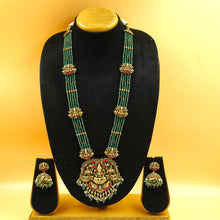 Long Neck Temple Necklace Set 19745-1