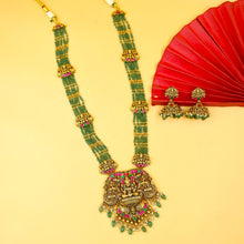 Long Neck Temple Necklace Set 19745-1