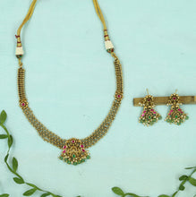 V Neck Antique Necklace Set 20703-28