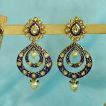 Meenakari Kundan Chandbali Earring 1396-5461