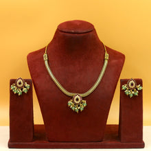 V Neck Antique Necklace Set 20697-28