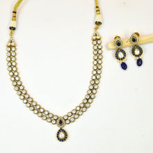 Round Neck Polki Necklace Set 14896-21