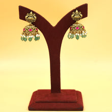 Long Neck Temple Necklace Set 19743-1