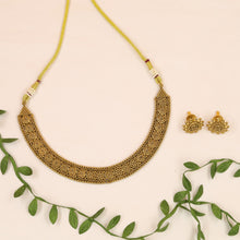 Round Neck Antique Necklace Set 20691-28