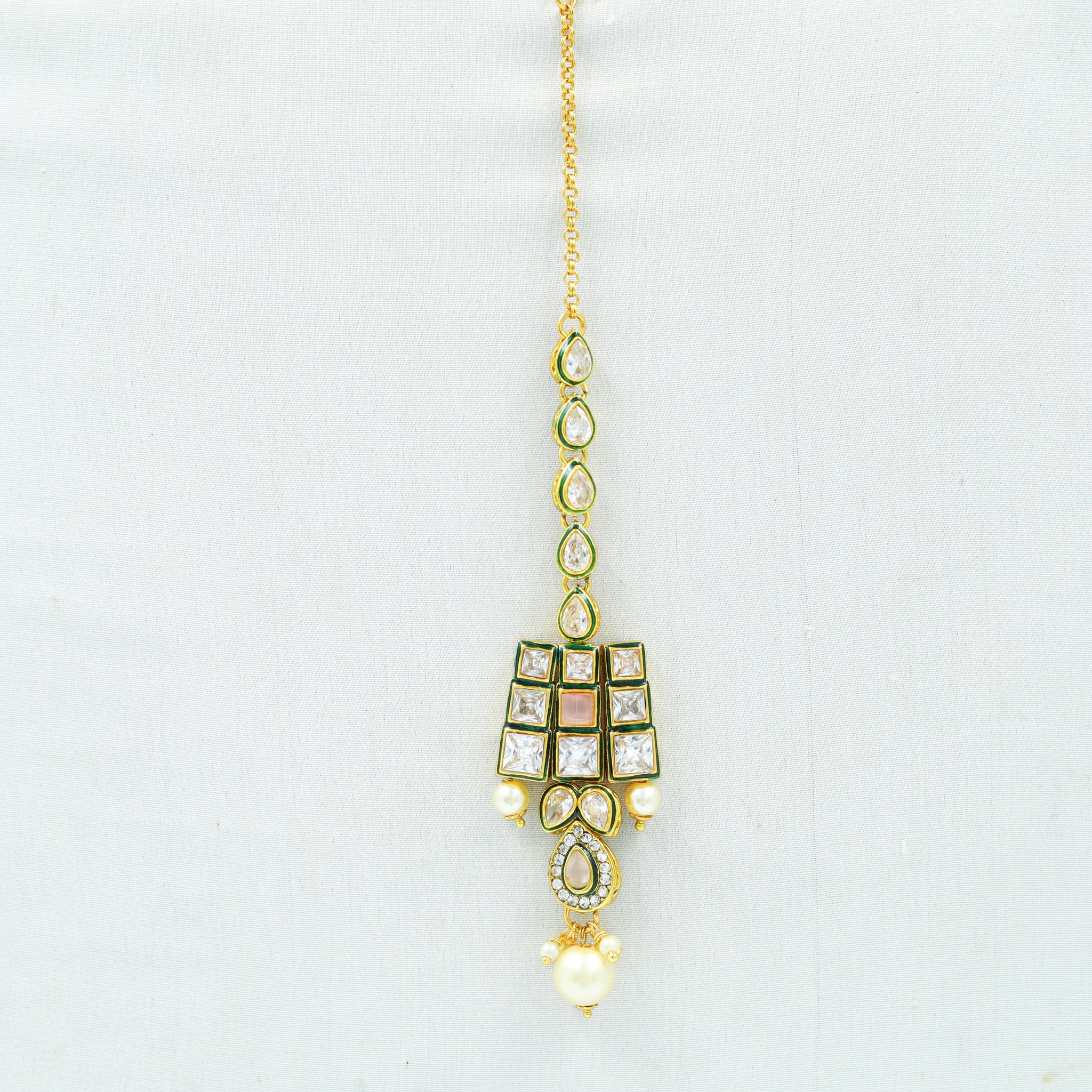 Kundan Polki Maang tikka 1261-100