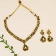 Round Neck Antique Necklace Set 20699-28