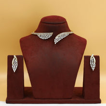 Choker Zircon/AD Necklace Set 19628-68