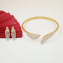 Choker Zircon/AD Necklace Set 19628-68