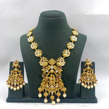 Krishna Radha Long Temple Necklace Set 5743-83