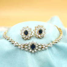 Choker Zircon/AD Necklace Set 19364-69