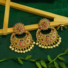 Ruby Gold Look Earring 1786-5851