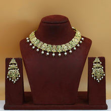 Round Neck Jadau Necklace Set 11540-65