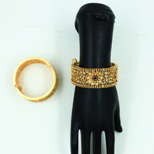 Antique Gold Finish Bangles/Kada 12047-28