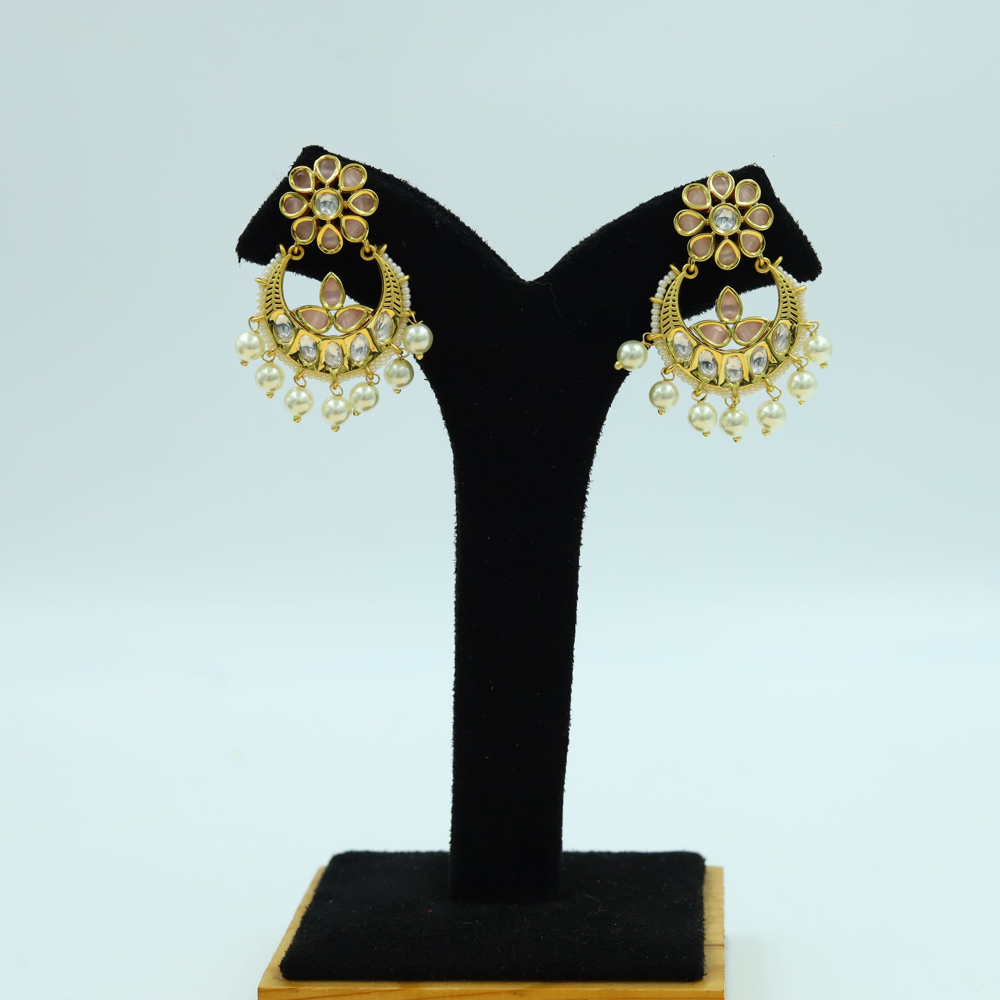 Gold Kundan Earring 5481-69