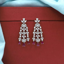 Silver Polish Zircon/AD Necklace Set 6763-69