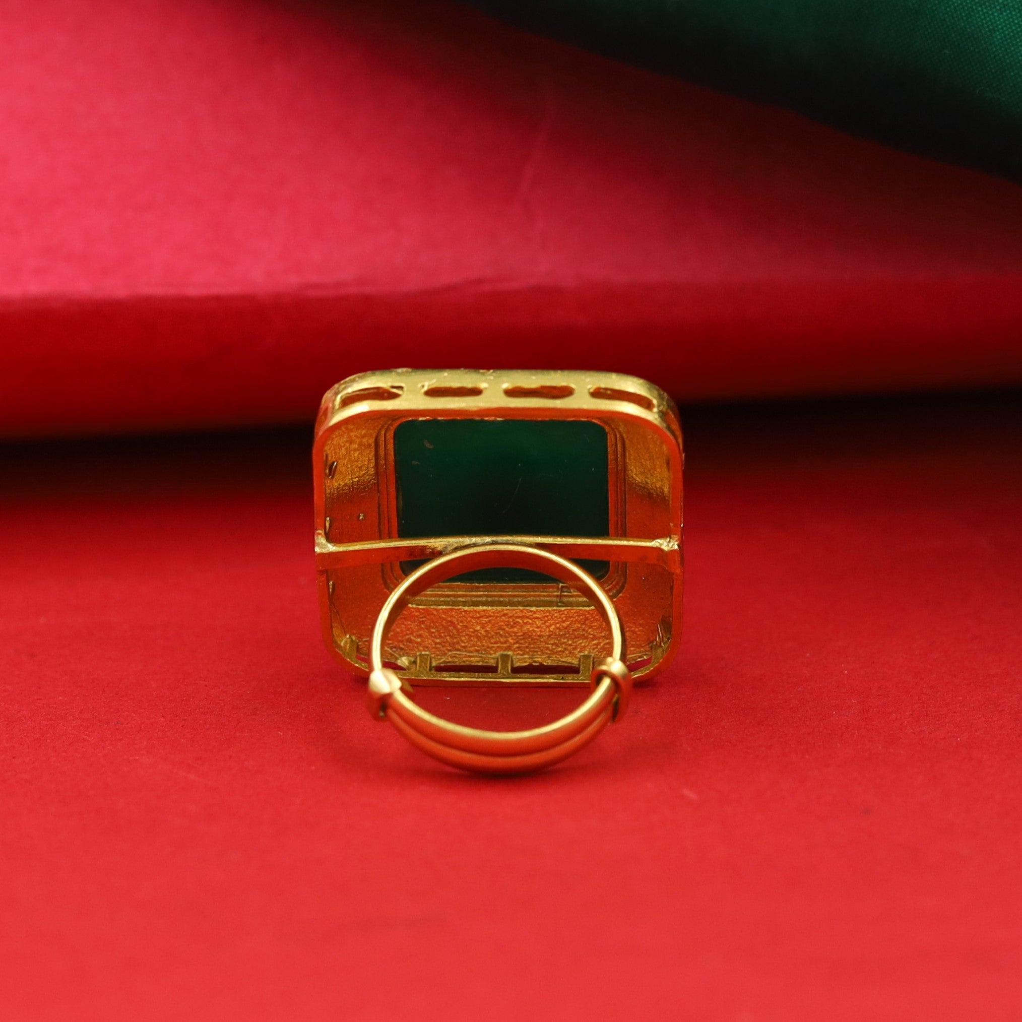 Sabyasachi Inspired Moissanite Kundan Ring 16645-87