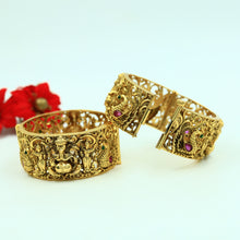 Antique Gold Finish Bangles/Kada 12066-28