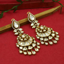 Moissanite Danglers Kundan Earring 20004-87