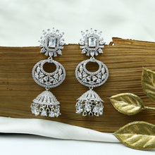 Silver Polish Zircon/AD Earring 6809-69