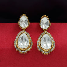 Sabyasachi Inspired Moissanite Light Earring Kundan Earring 16626-87