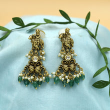 Long Neck Krishna Temple Necklace Set 20075-28