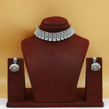 Mint Green Zircon/AD Choker Set 15942-3089
