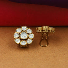 Sabyasachi Inspired Moissanite Tops/Studs Kundan Earring 16622-87