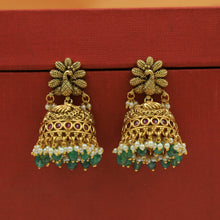 Long Neck Ram Darbar Temple Necklace Set 19309-28