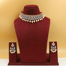 Rose Gold Zircon/AD Choker Set