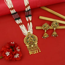 Designer Antique Gold Plated Pendant Set 15520-06