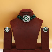 Choker Zircon/AD Necklace Set 7182-33