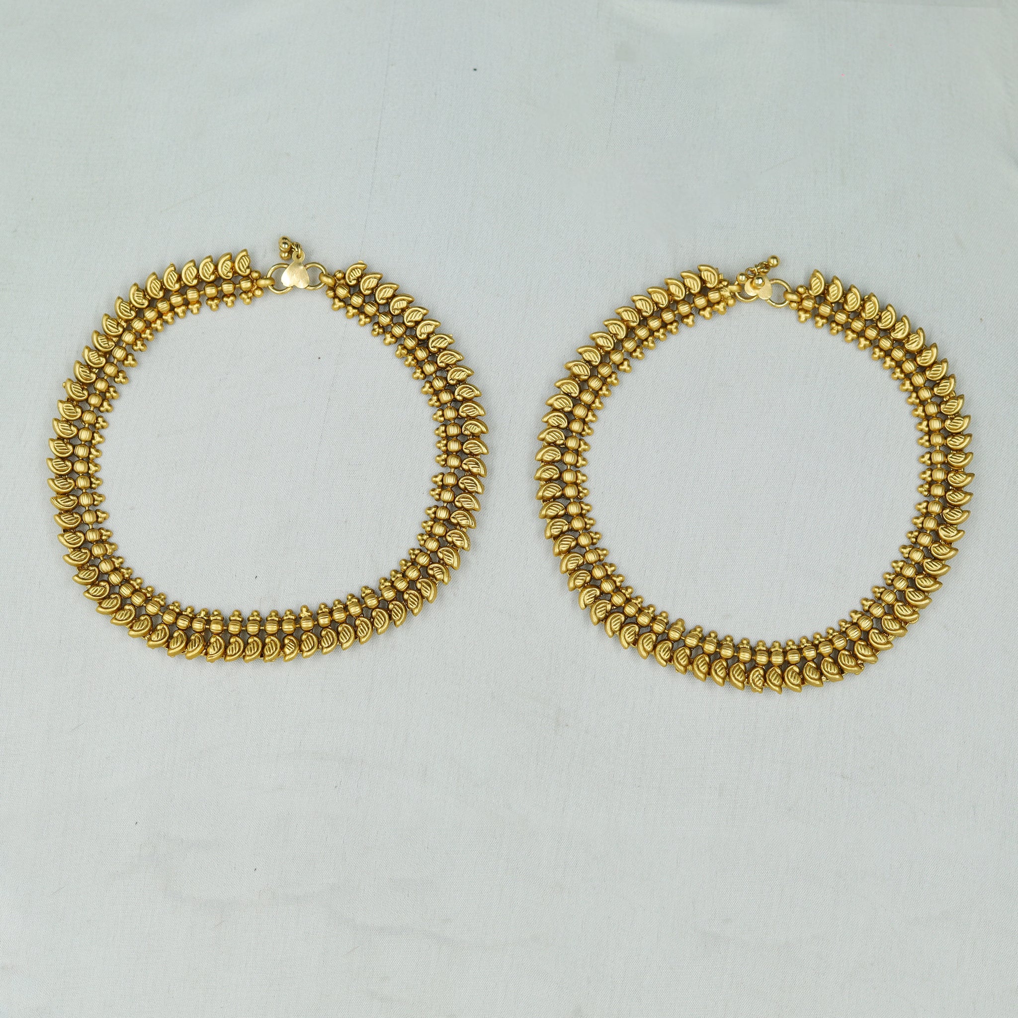 Antique Gold Plated Payal/Ankelts 10367-28