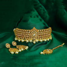 Gold Look Choker set 13553-0624