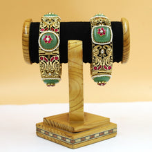 Antique Gold Heritage Bangles/Kada 19902-28