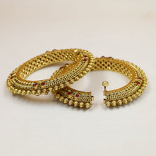 Antique Gold Pachheli Bangles/Kada 19900-28