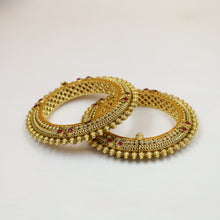 Antique Gold Pachheli Bangles/Kada 19900-28