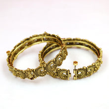 Antique Gold Temple Bangles/Kada 19895-28
