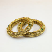 Antique Gold Pachheli Bangles/Kada 19906-28